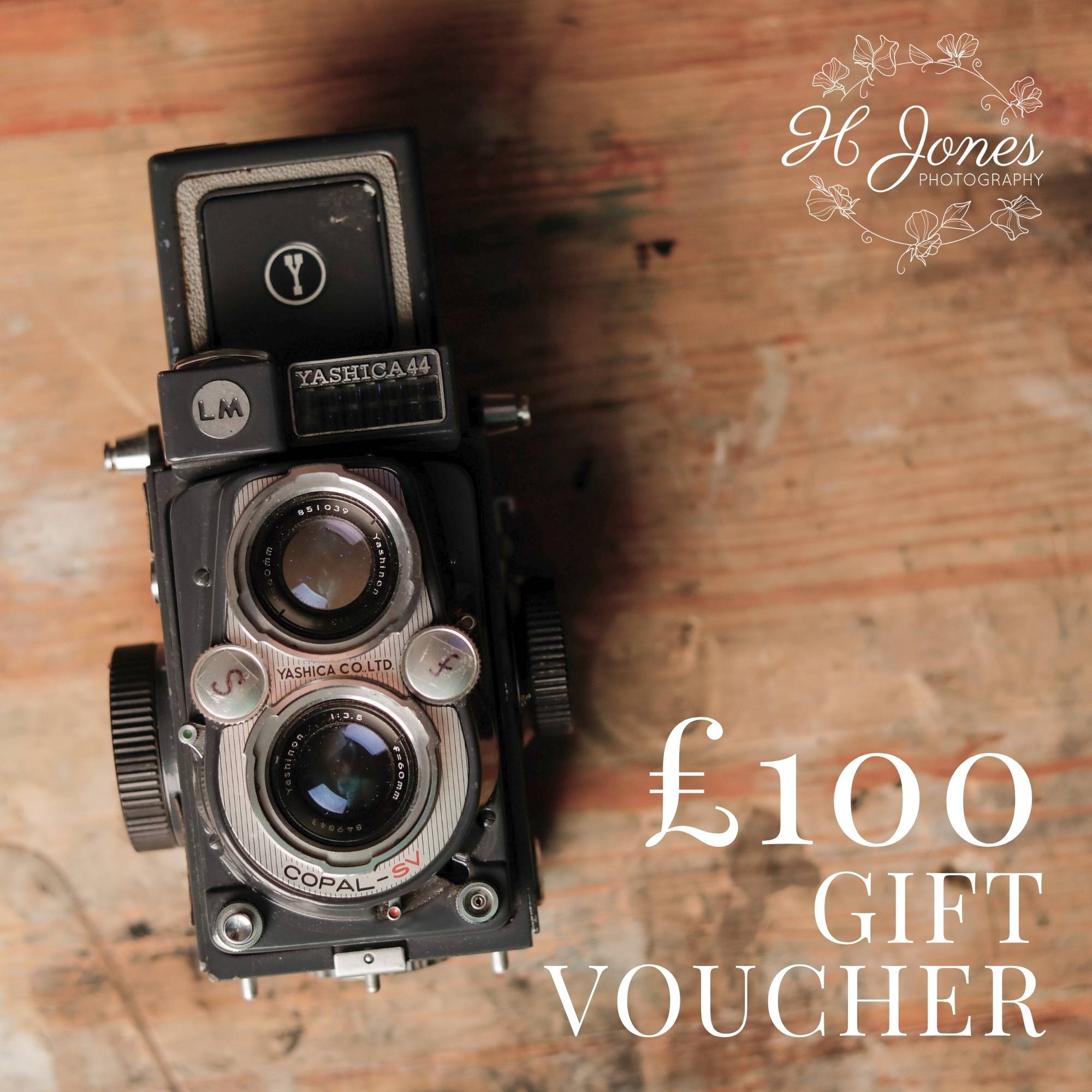 Buy a gift voucher for £100 from H Jones Photography