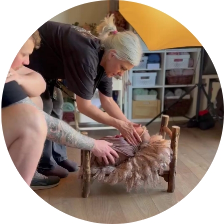 H Jones Photography at work in her Hampshire studio.